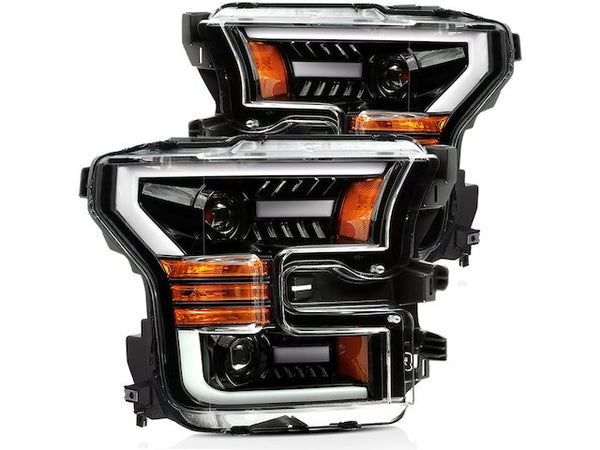 2015-2017 Ford F-150 OE Style Performance Headlights (Set; Black Bezel)