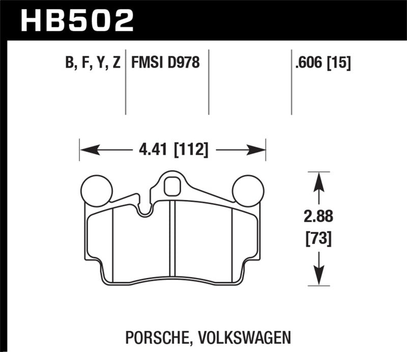 Hawk Performance Race Rear Brake Pads | Porsche Boxster (2012–2015) (HB665G.577)