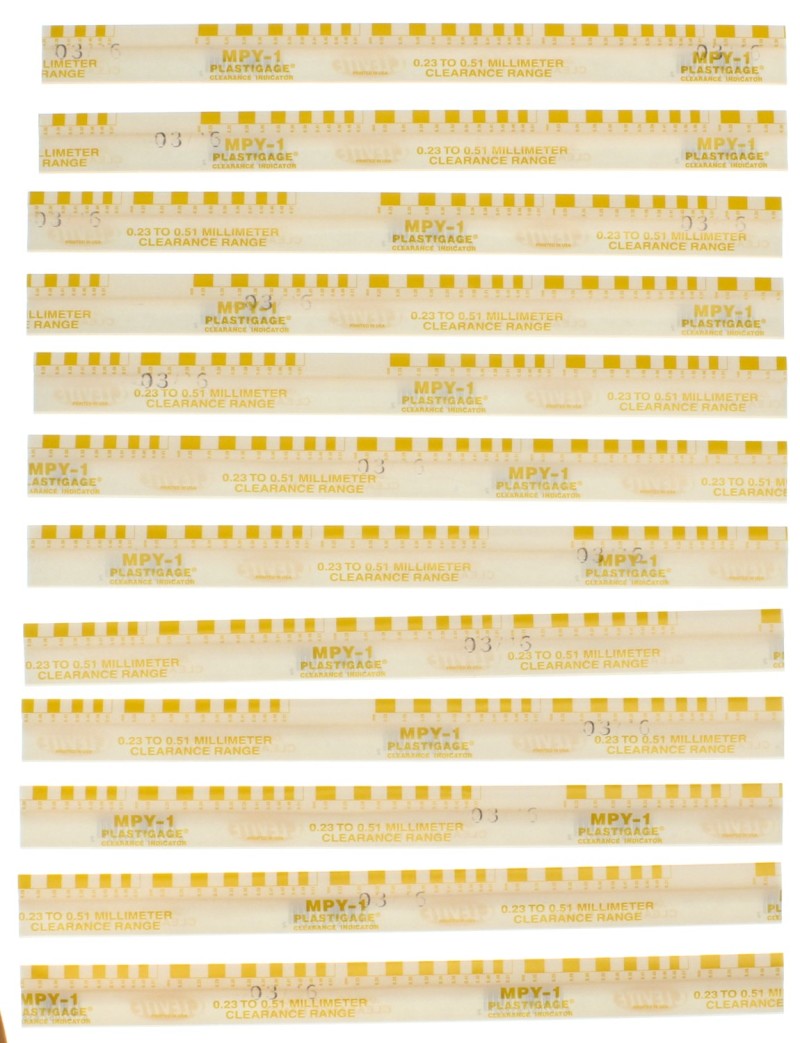 Load image into Gallery viewer, Clevite Plastigage Yellow Plastigage - 12 Pack

