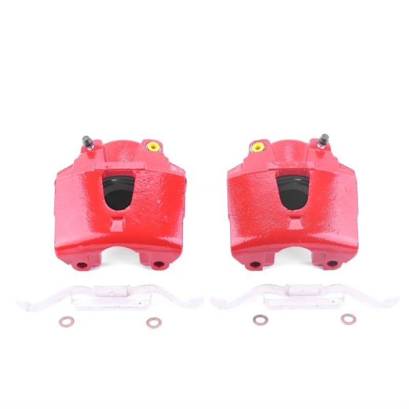 PowerStop Front Red Calipers | 2000–2001 Dodge Ram 1500 (S4762A)
