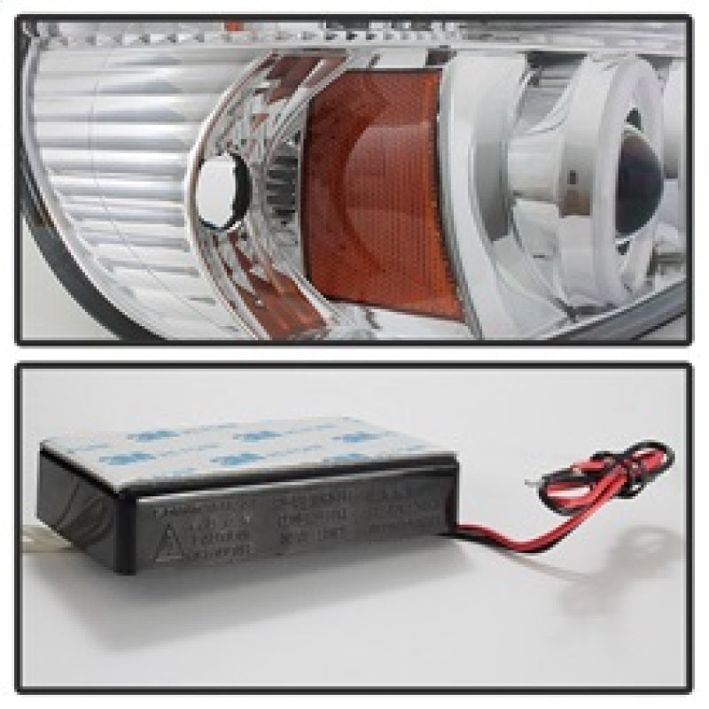 Load image into Gallery viewer, Spyder Ford Explorer 95-01 1PC Projector Headlights LED Halo Chrm PRO-YD-FEXP95-HL-1PC-C
