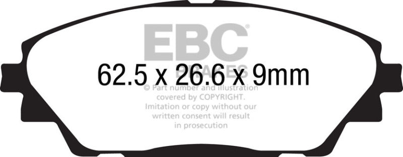 Load image into Gallery viewer, EBC 14+ Mazda 3 2.0 (Japan Build) Greenstuff Front Brake Pads
