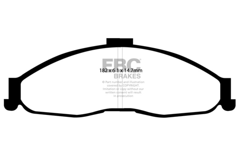 Load image into Gallery viewer, EBC 98-02 Chevrolet Camaro (4th Gen) 3.8 Yellowstuff Front Brake Pads
