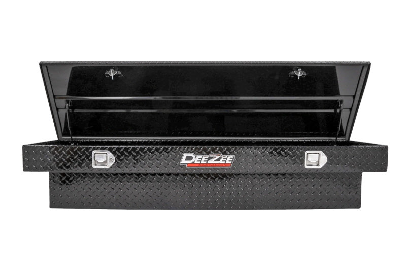 Load image into Gallery viewer, Deezee Universal Tool Box - Red Crossover - Single Lid Black BT Full Size
