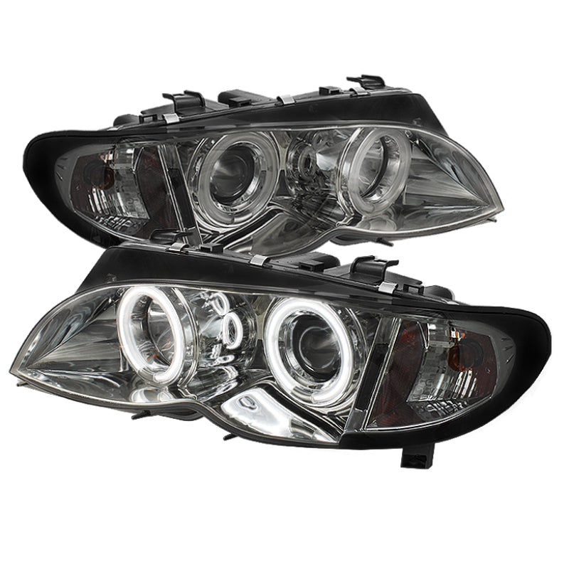 Load image into Gallery viewer, Spyder BMW E46 3-Series 02-05 4DR Projector Headlights 1PC LED Halo Chrm PRO-YD-BMWE4602-4D-AM-C
