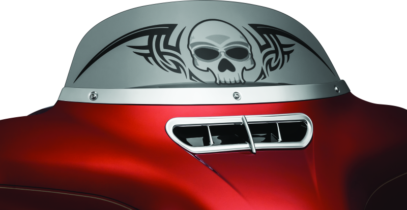 Load image into Gallery viewer, Kuryakyn Smooth Windshield Trim 14-Up Touring Chrome
