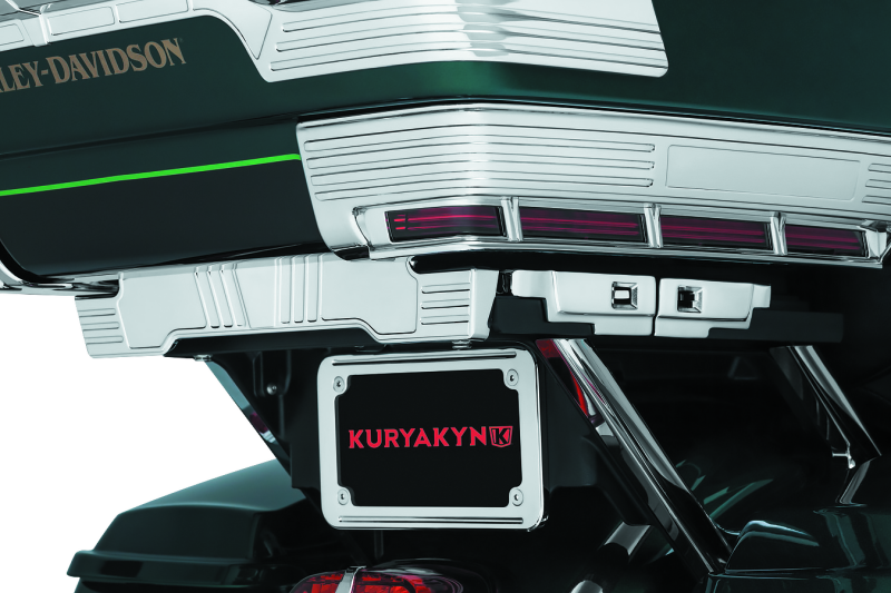 Load image into Gallery viewer, Kuryakyn Quick Adjust Tour-Pak Relocator 14-Up Touring Chrome
