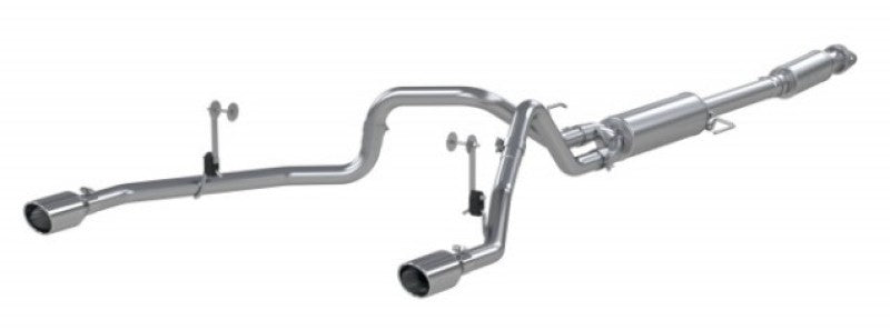 Load image into Gallery viewer, MBRP 2021+ F-150 2.7L/ 3.5L Ecoboost, 5.0L 3in Cat Back 2.5in Dual Split Rear - Aluminized Steel
