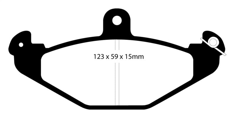 Load image into Gallery viewer, EBC 92-00 Dodge Viper 8.0 Yellowstuff Rear Brake Pads
