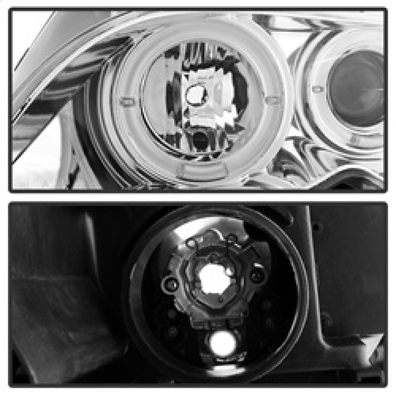 Load image into Gallery viewer, Spyder BMW E46 3-Series 02-05 4DR Projector Headlights 1PC LED Halo Chrm PRO-YD-BMWE4602-4D-AM-C
