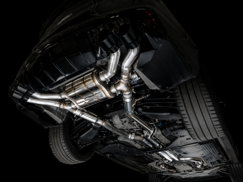 Load image into Gallery viewer, AWE Tuning 2021+ Cadillac CT4-V Blackwing SwitchPath Exhaust - Diamond Black Tips
