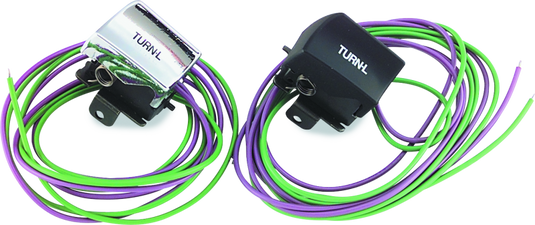 Twin Power 82-95 Big Twin and XL Black Left Turn Signal Switch Replaces H-D 71599-92