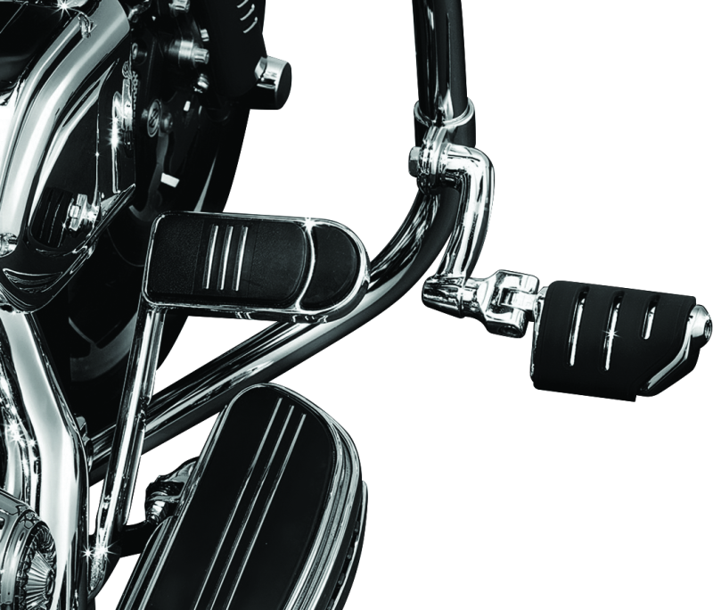 Load image into Gallery viewer, Kuryakyn Trident Dually Longhorn Offset  1-1/4inch Clamp Chrome
