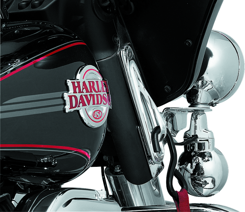 Load image into Gallery viewer, Kuryakyn Custom Teardrop Tie-Down Brackets 83-13 Touring Chrome

