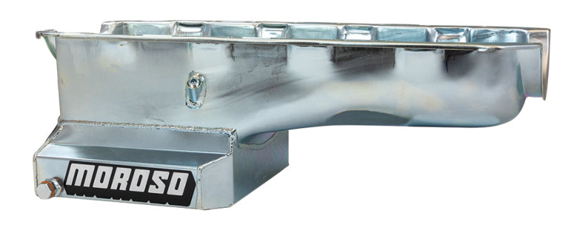 Load image into Gallery viewer, Moroso Chevrolet Big Block Mark IV Kicked Out Wet Sump 6qt 8in Steel Oil Pan
