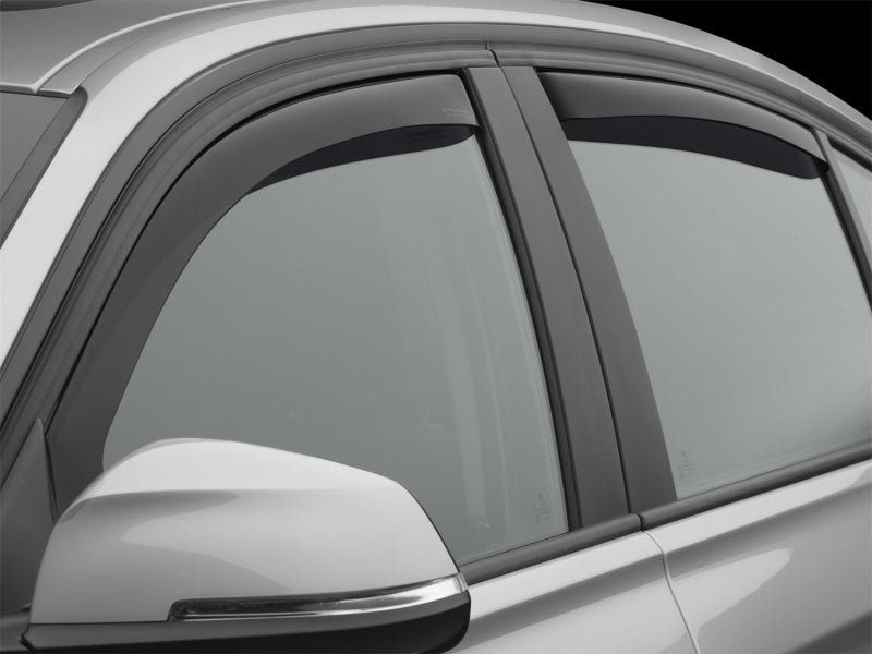 Load image into Gallery viewer, WeatherTech 12+ BMW 3-Series Front and Rear Side Window Deflectors - Dark Smoke
