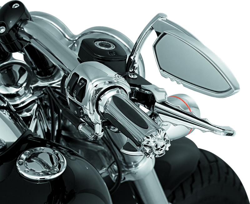 Load image into Gallery viewer, Kuryakyn Premium Zombie Grips With Throttle Boss Dual Cable Chrome
