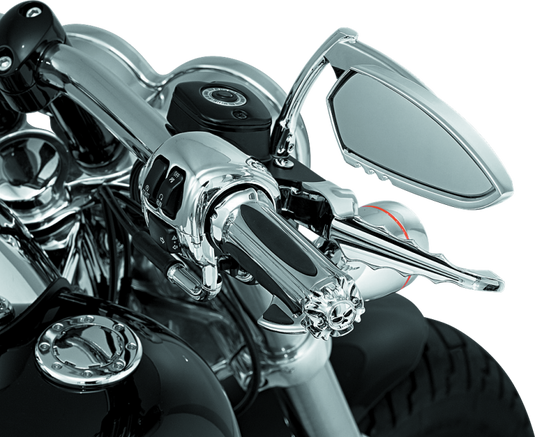 Kuryakyn Premium Zombie Grips With Throttle Boss Dual Cable Chrome