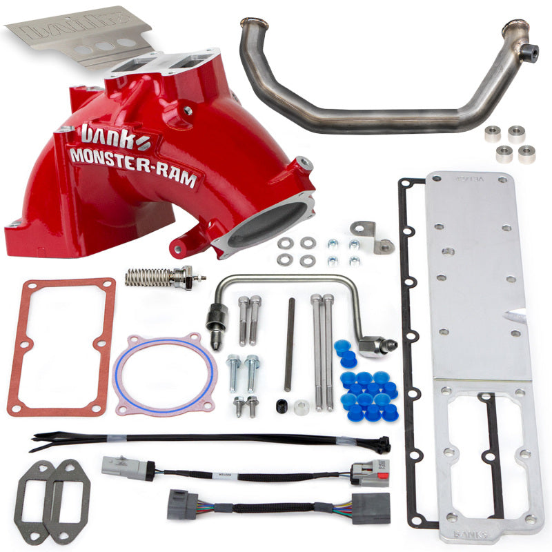 Load image into Gallery viewer, Banks Power 07.5-12 Ram Cab Chassis 6.7L Diesel Monster-Ram Intake System w/Fuel Line - Red
