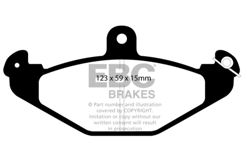 Load image into Gallery viewer, EBC 92-00 Dodge Viper 8.0 Yellowstuff Rear Brake Pads
