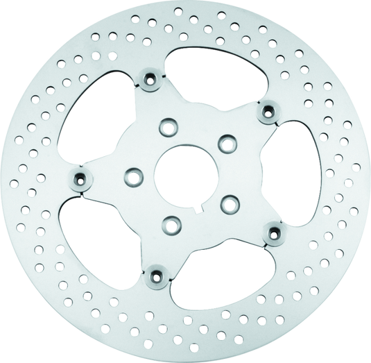 Bikers Choice 00-17 Big Twin 11.5 Inch Polished Front Stainless Mirror Fltg Rotor Repl H-D 44156-00
