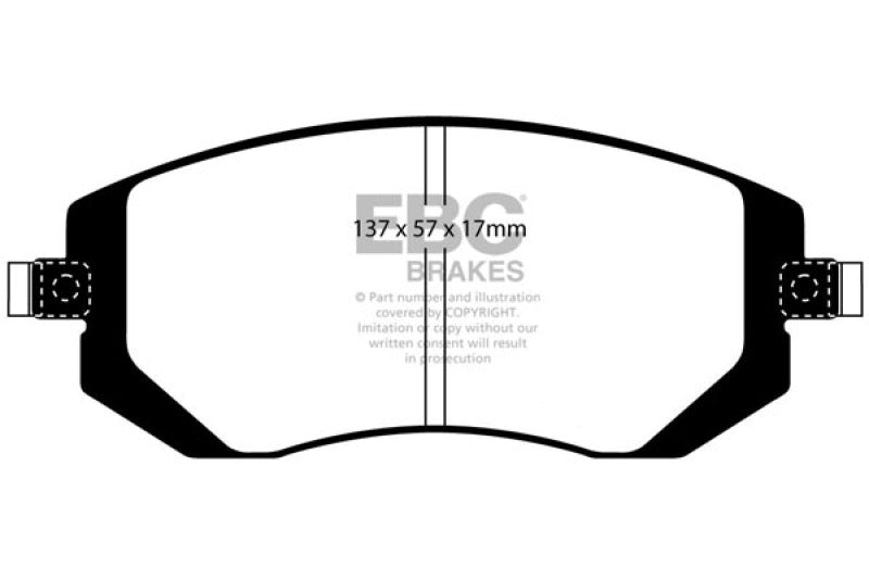 Load image into Gallery viewer, EBC 03-05 Subaru Impreza 2.0 Turbo WRX Bluestuff Front Brake Pads
