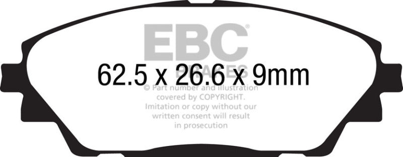 Load image into Gallery viewer, EBC 14+ Mazda 3 2.0 (Japan Build) Greenstuff Front Brake Pads
