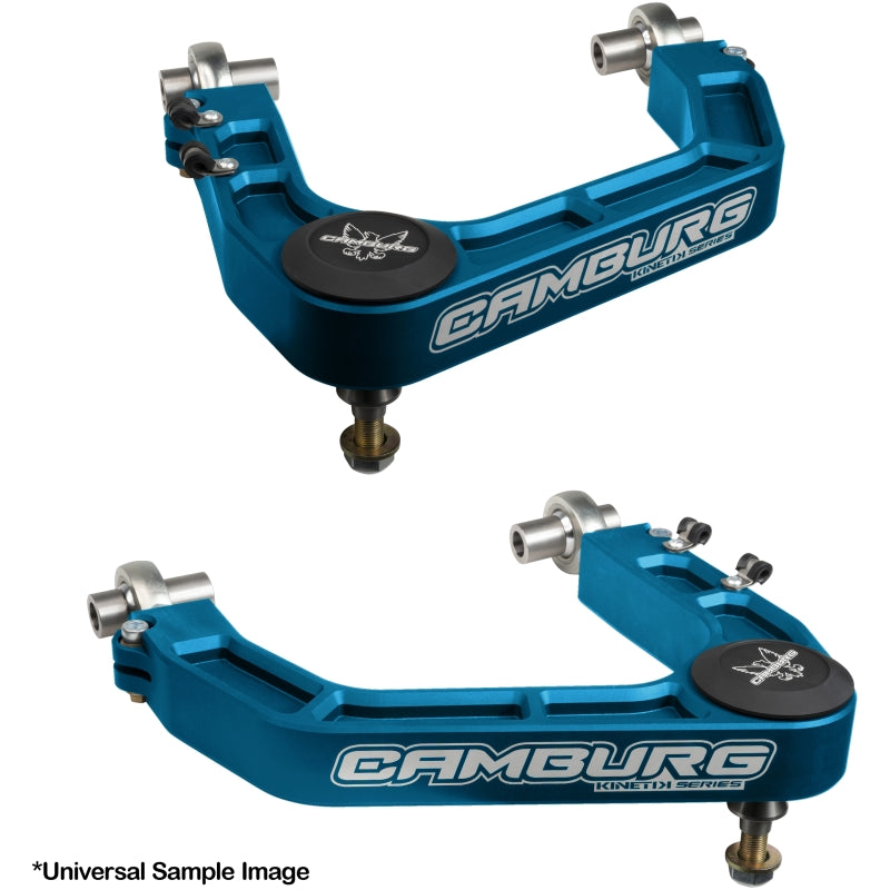 Load image into Gallery viewer, Camburg Toyota Tundra 2WD/4WD 22-23 KINETIK V2 Performance Billet Uniball Upper Arms (King Blue)
