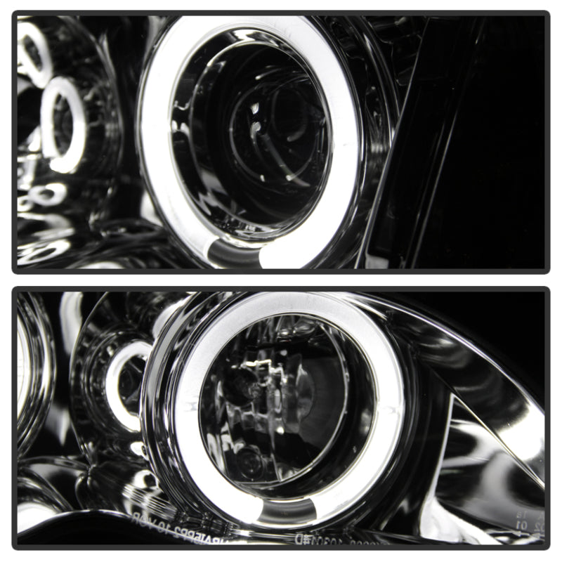 Load image into Gallery viewer, Spyder BMW E46 3-Series 02-05 4DR Projector Headlights 1PC LED Halo Chrm PRO-YD-BMWE4602-4D-AM-C
