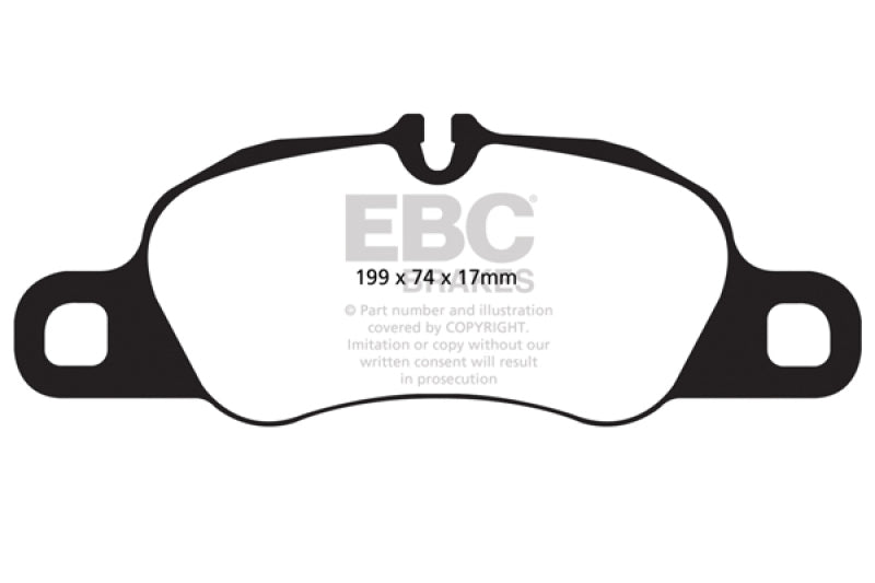 Load image into Gallery viewer, EBC 09-12 Porsche 911 (997) (Cast Iron Rotor only) 3.6 Carrera 2 Redstuff Front Brake Pads
