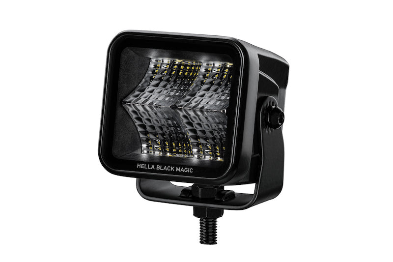 Load image into Gallery viewer, Hella Universal Black Magic 2.7in L.E.D. Cube Kit - Flood Beam
