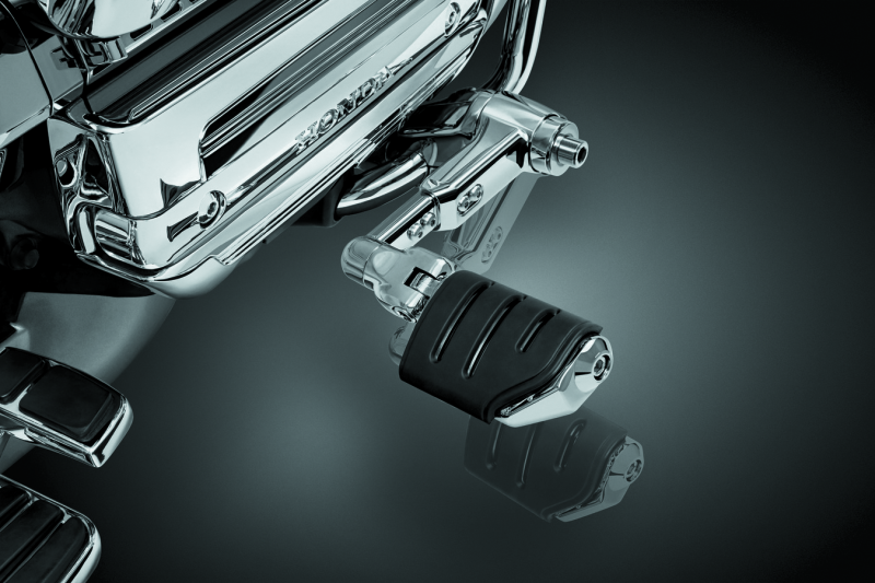 Load image into Gallery viewer, Kuryakyn Ergo III Adjustable Mount With Trident Dually ISO Pegs Chrome
