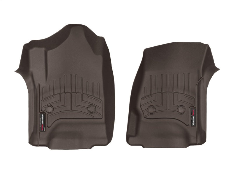 Load image into Gallery viewer, WeatherTech 14+ Chevy Silverado (Crew Cab / Double Cab) Front FloorLiners - Cocoa
