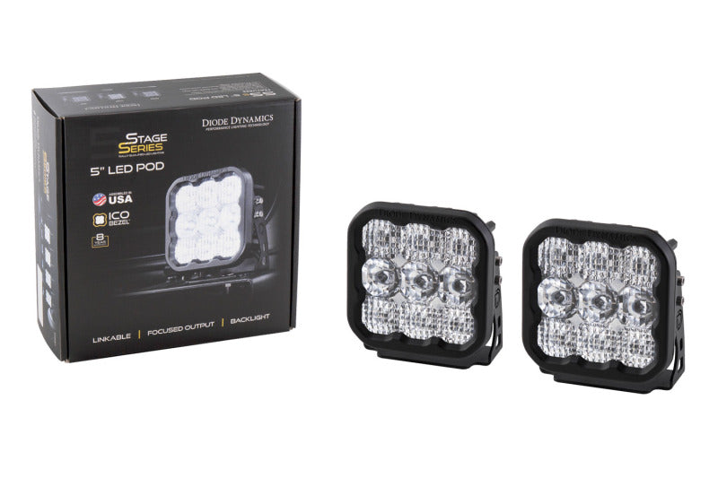 Load image into Gallery viewer, Diode Dynamics SS5 LED Pod Pro - White Combo (Pair)
