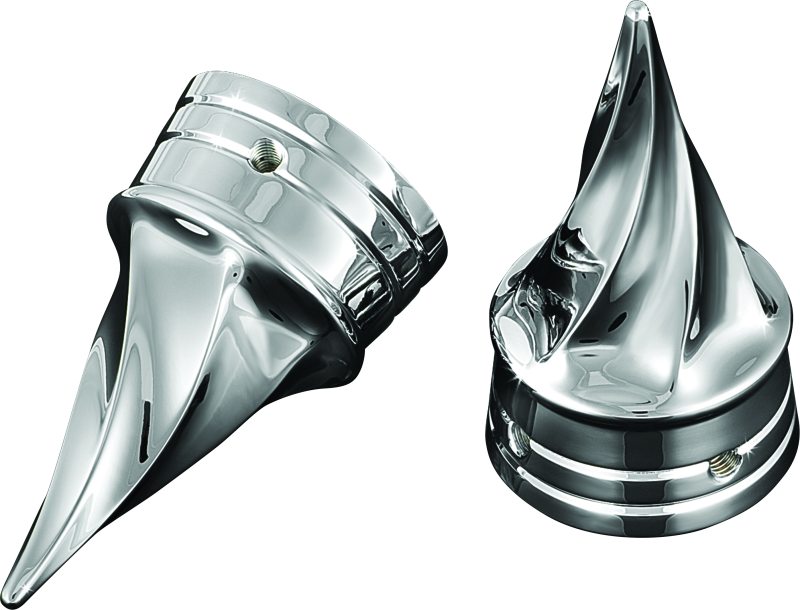 Load image into Gallery viewer, Kuryakyn Twisted Axle Caps Chrome
