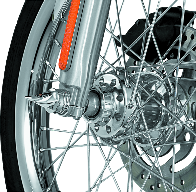 Load image into Gallery viewer, Kuryakyn Twisted Axle Caps Chrome
