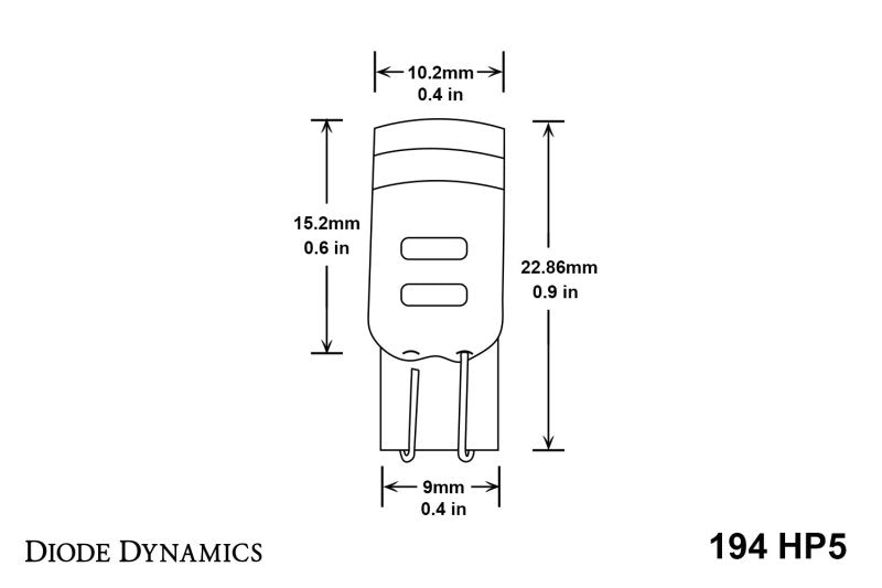 Load image into Gallery viewer, Diode Dynamics 194 LED Bulb HP5 LED - Cool - White (Pair)
