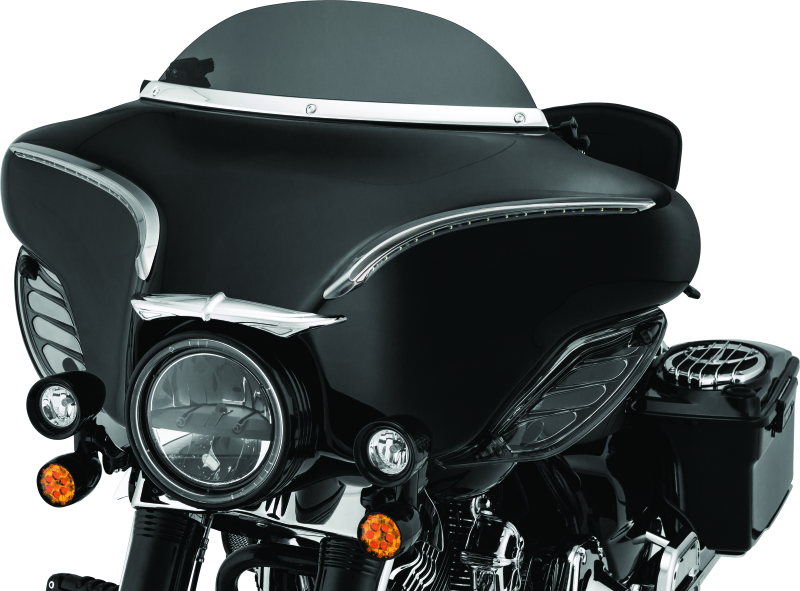 Load image into Gallery viewer, Kuryakyn Smooth Windshield Trim 96-13 Touring Chrome
