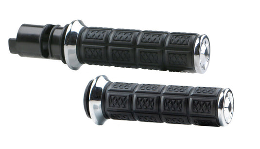 Kuryakyn Enygma Grips 24 and Up Touring Chrome