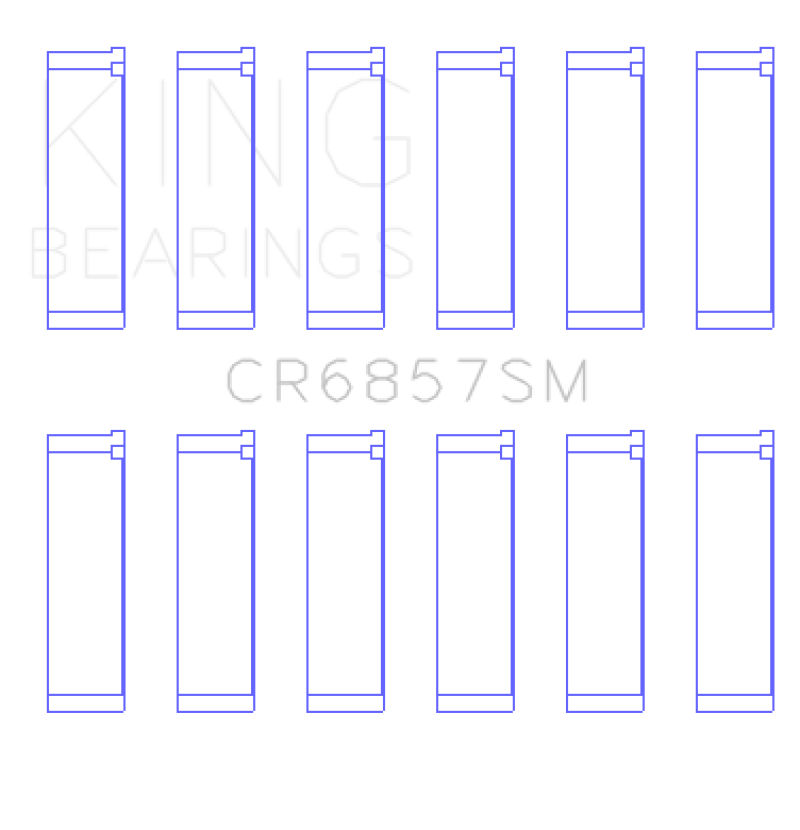 Load image into Gallery viewer, King Chrysler Pentastar 3.6L ERB V6 (Size STD) Connecting Rod Bearing Set
