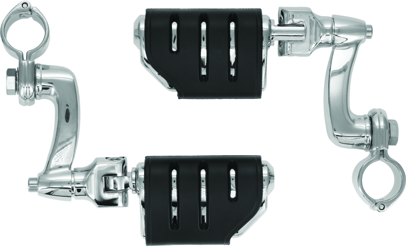 Load image into Gallery viewer, Kuryakyn Trident Dually Longhorn Offset  1-1/4inch Clamp Chrome
