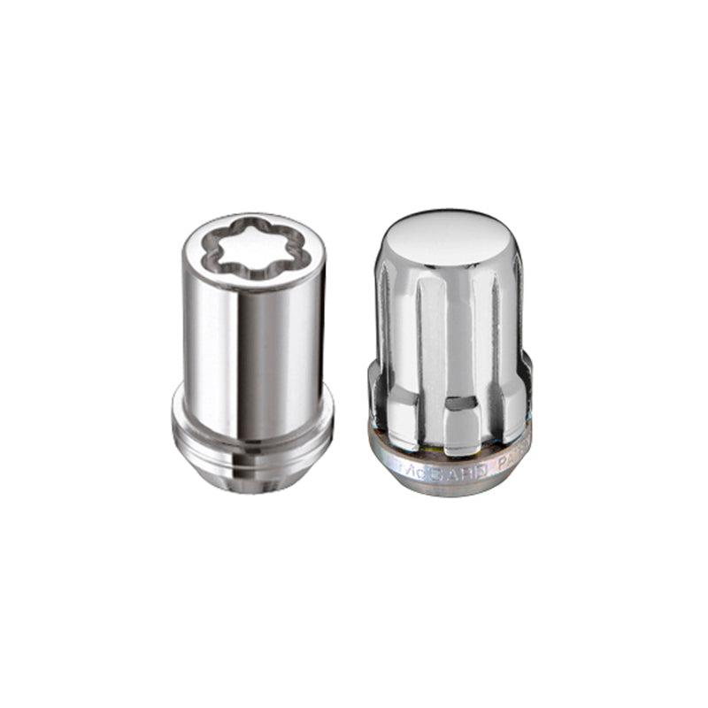 Load image into Gallery viewer, McGard SplineDrive Tuner 4 Lug Install Kit w/Locks &amp; Tool (Cone) M12X1.5 / 13/16 Hex - Chrome
