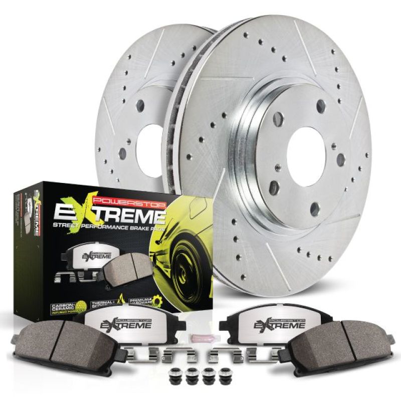 Load image into Gallery viewer, Power Stop 04-09 Cadillac XLR Rear Z26 Street Warrior Brake Kit
