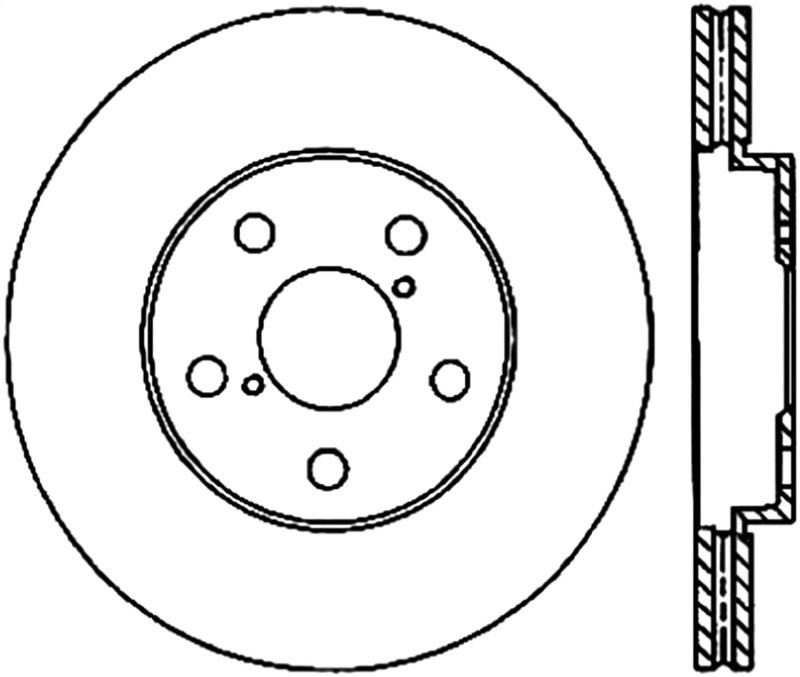 Load image into Gallery viewer, StopTech Power Slot 06-11 Lexus GS Series / 06-12 IS350 Front Left Drilled &amp; Slotted Rotor
