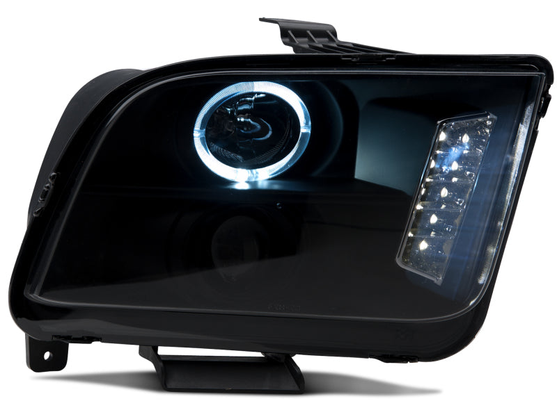 Load image into Gallery viewer, Raxiom 05-09 Ford Mustang w/ Halogen LED Halo Prjctr Headlights-Blk Hsng(Smoked Lens Exclude GT500)
