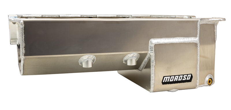 Load image into Gallery viewer, Moroso Donovan 700/DRC2 Big Block (w/Double Power Kick Outs) Wet Sump 6-7qt 8in Aluminum Oil Pan
