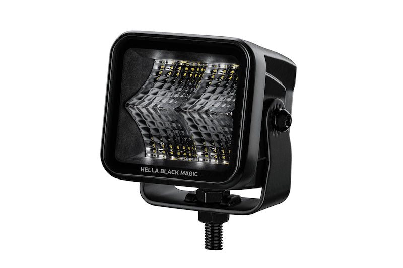 Load image into Gallery viewer, Hella Universal Black Magic 2.7in L.E.D. Cube Kit - Flood Beam

