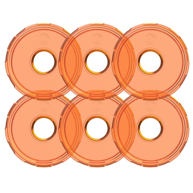 Load image into Gallery viewer, KC HiLiTES Cyclone V2 LED - Replacement Lens - Amber - 6-PK
