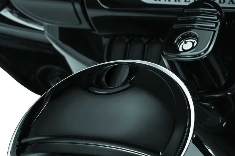 Load image into Gallery viewer, Kuryakyn Push Button Fuel Door Latch Chrome
