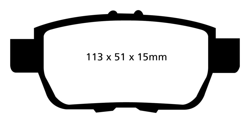 Load image into Gallery viewer, EBC 09-14 Acura TL 3.5 Yellowstuff Rear Brake Pads
